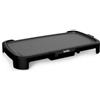 SIMEO Plancha XL PLA127-2000 W - Superficie di cottura 50 x 26,5 cm - Rivestimento antiaderente effetto pietra - Termostato a 5 livelli da 120 °C a 230 °C, compatta ed elegante, colore: nero