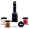 Nilson Life Gelatiera elettrica 5 in 1, macchina per gelato artigianale, sorbetto, frappè, granita, 160 W, 3 bicchieri da 350 ml con coperchio, selettore programmi