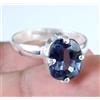 5.65 KT / 10 MM Certificato Naturale Colore Cangiante Zaffiro Ovale Gemma Anello