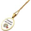 Handmade Generico Collana donna corta oro girocollo ciondolo Ovunque nel mondo - Personalizzala con la tua incisione