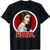 Star Wars Princess Leia Original Rebel Badge Maglietta