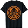 Marvel Hydra Skull Octopus Logo Orange Cut-out Maglietta
