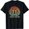 Abbigliamento Grafico Papà Vintage Miglior papà di Sempre Stile Retro Grafica Maglietta