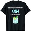 Divertenti del regalo del succo e del Gi Gin Positivo | Divertenti Gin e Tonic Regalo Maglietta
