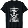 Grafica E Detti Per Griglia Divertente Barbecue Regali BBQ Papà Maestro Di Griglia Maglietta
