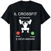 Abbigliamento Divertente Crossfit Uomo D Frase Divertente Regalo Uomo Donna Il Crossfit Sta Chiamando Maglietta