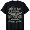 Straight Outta Isle Of Man T-Shirts Isola di Man Gare di Motocicletta Manx Bike Vintage con ruot Maglietta