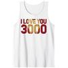 Marvel Avengers Endgame Iron Man I Love You 3000 Text Fill Canotta