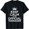 Teenage 13th Birthday Shirt Teen Boys Gi Keep Calm Im A Teenager Shirt Official 13th Birthday Gift Maglietta