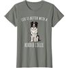 Amo Cane Border Collie La Vita è Migliore Con Un Cane Border Collie Maglietta