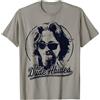 The Big Lebowski Big Lebowski The Dude Abides Classic Circle Logo Maglietta