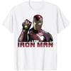 Marvel Avengers Endgame I Am Iron Man Movie Quote Portrait Maglietta