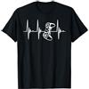Gaming Gamer regalo Lifeline Video Game Gamer Hearbeat Controller regalo per Nerd Multiplayer Gaming Maglietta