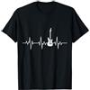 Chitarre Elettriche Frequenza cardiaca M Chitarra Elettrica Heartbeat Chitarra Rock Music Regalo Maglietta