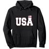 Regali di bandiera americana patriottica USA 4th of July Gift Patriotic American Felpa con Cappuccio