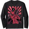 Marvel Deadpool Heart Hands Maglia a Manica