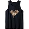 es designs Cuore leopardo ghepardo Canotta
