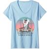 Disney Lion King Rafiki Positive Vibes Only Maglietta con Collo a V
