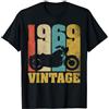 Vintage Motocicletta Motociclista T-shir 57 Compleanno Motociclette T-Shirt Vintage 1969 Motociclista Maglietta