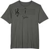 BoredKoalas Funny Music Notes Shirt Shh Quarter Fermata Teacher Gift Maglietta