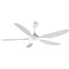 reiga Ventilatore da Soffitto Bianco con Luce e Telecomando | Ventilatore da Soffitto da 137cm con Motore CC, Ventilatore Silenzioso 5 Pale per Soggiorno e Cucina