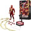 ZD toys Figurine SPIDERMAN Marvel ZD Toys nuovissimo giorno, Miles Morales, Iron...