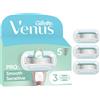 Gillette Venus Set di 3 ricariche per rasoio da donna Pro Smooth Sensitive per