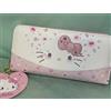 Sanrio Portafoglio lungo Hello Kitty 50th Anniversary Limited Sanrio Purse Face NUOV...