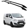 OMAC Rail Tetto compatibile con Ford Transit Custom/Tourneo Custom 2013-2023 L2 Langer Alluminio Nero
