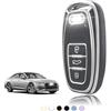 TOOMUME Cover Chiave Auto per Audi A6 C7 Avant A3 A4 B8 A5 A7 A8 A1 Q5 Q8 | Silicone Morbido, Antiurto, Anticaduta, Antigraffio, Custodia Protettiva Chiave per Q2 Q3 Q4 S5 S6 S3 S4 SQ5 Sportback S Line
