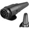 ETUKER Spina Rimorchio 13 poli Maschio per Presa Rimorchio 13pin 12V Impermeabile CE