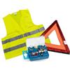 ecocar - Kit Emergenza Auto - Set Lampadine di Ricambio H7 12V - Triangolo Omologato - Gilet Catarifrangente - Sicurezza Stradale - Accessori Auto - Made in Italy