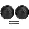 Generico Protezione paraurti motore moto da 25 mm Barra paracolpi Protezione decorativa per BMW R1200GS R1250GS LC ADV R 1250GS R 1200GS Adventure 2023 (Sferico nero)