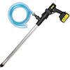 AMUR Pompa Diesel Pompa per Olio Combustibile Pompa per Biodiesel Set di Pompe Autoaspiranti Pompa per Carburante Diesel (Pompa per Fusti in Alluminio con Batteria da 21 V 450 W Set)