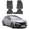 OMAC Tappetini in Gomma Tappetini Compatibili con Peugeot 308 Hatchback 2021-2026 TPE Tappetini Auto Nero 4X