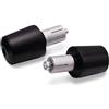 SUTVCM Estremità manubrio della motocicletta Per Vespa Per Piaggio GTV GTS LT S LX LXV 50 125 150 200 250 300 GTS Moto Manubrio Manopole Tappo Contrappeso(Nero)