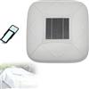 BoTongSiHai Telo Copriauto Automatico e Retrattile con Telecomando e Ricarica Solare | Copertura Auto Impermeabile Anti-UV da Esterno con Allarme Antifurto Per Proteggere La Tua Auto (White, YXL)