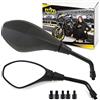 Area Longboard Set di specchietti retrovisori compatibili con Compatibile con Honda XL 650 V Transalp XL 125 V Varadero XL 600 V (V20)