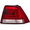 Generico Fanale Posteriore Esterno Destro Compatibile con Volkswagen Golf VII 2012-2019, Bianco Rosso Fondo Scuro, Gruppo Ottico DX Senza Portalampada, Ricambio Aftermarket.