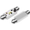 ABHBVGZFZT Plafoniera Luce Lettura 2 Pezzi C5W LED Bianco Canbus Festone 36mm 39mm 41mm Car Interior Light Dome Reading License RV Targa Lampada 6000K 12V(36MM 2pcs)