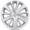 Generico KIT SERIE 4 BORCHIE 4 COPRICERCHI COPPE RUOTA 15 PER RENAULT CLIO DAL 2016 IN POI