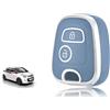 TOOMUME Cover Chiave Auto per Peugeot 107 206 Citroen C1 C2 C3 Toyota Aygo | Silicone Morbido, Antiurto, Anticaduta, Antigraffio, Custodia Protettiva Chiave per Xsara Picasso Berlingo 207 Partner Yaris