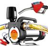 YSMY 12V Pompa Diesel Elettrica Pompa Gasolio Pompa di Trasferimento 60L/min Pompa Carburante Autoadescante Elettrica Pompa Aspirazione con ugello di misura ad arresto automatico Tubo flessibile da 6 metri
