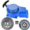 GOOFIT Lega blu Pull Start Recoil Starter con volante a pinna 18 Sostituzione per 2 Stroke 43cc 47cc 49cc ATV Mini Dirt Bike Scooter Brush Cutter Water pump