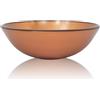 vidaXL Lavandino da Bagno Lavanderia in Vetro Temperato 42 cm Marrone Lavabo