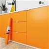 Decotalk Pellicola Adesiva Per Mobili Arancione Opaco 30X300cm Carta Adesiva Per Mobili Cucina Arancione Impermeabile Carta da Parati Moderna PVC Plastica Vinile Decorativa Armadio Porta Rivestimento