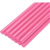 QUARKZMAN Mini Stick Colla a Caldo per Pistola Colla a Caldo 7mm x 200mm Rosa 12pz