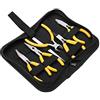 Diyeeni 5pcs set di strumenti per gioiellieri Set di strumenti professionali per gioielli Pinze a naso tondo per gioielli fai-da-te Kit di riparazione con custodia per il trasporto facile