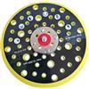 SIO Platorello 150 mm 52 Fori - Filettatura 5/16-24 UNF - Supporto Disco Autoadesivo Tipo Gancio e Asola - Alta Aspirazione Polvere - Compatibile Levigatrice Orbitale 6" - Qualità Professionale
