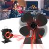 LZQ Ventilatore per camino, ventilatore per camino, ventilatore per camino, certificato CE ROHS a 4 lame, basso rumore, ventilatore per stufa alimentato a calore